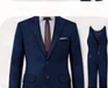 Navy three-piece suit